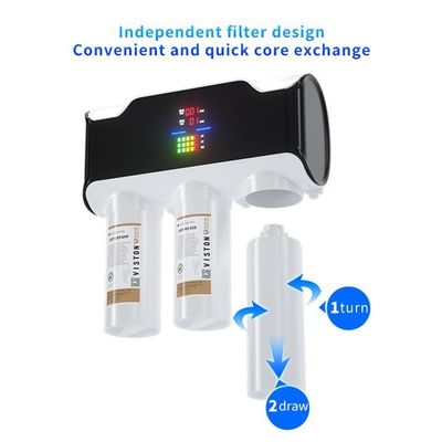 Inteligentny LCD 800 GPD odwrócona osmoza oczyszczacz wody alkalicznej monitorowanie TDS